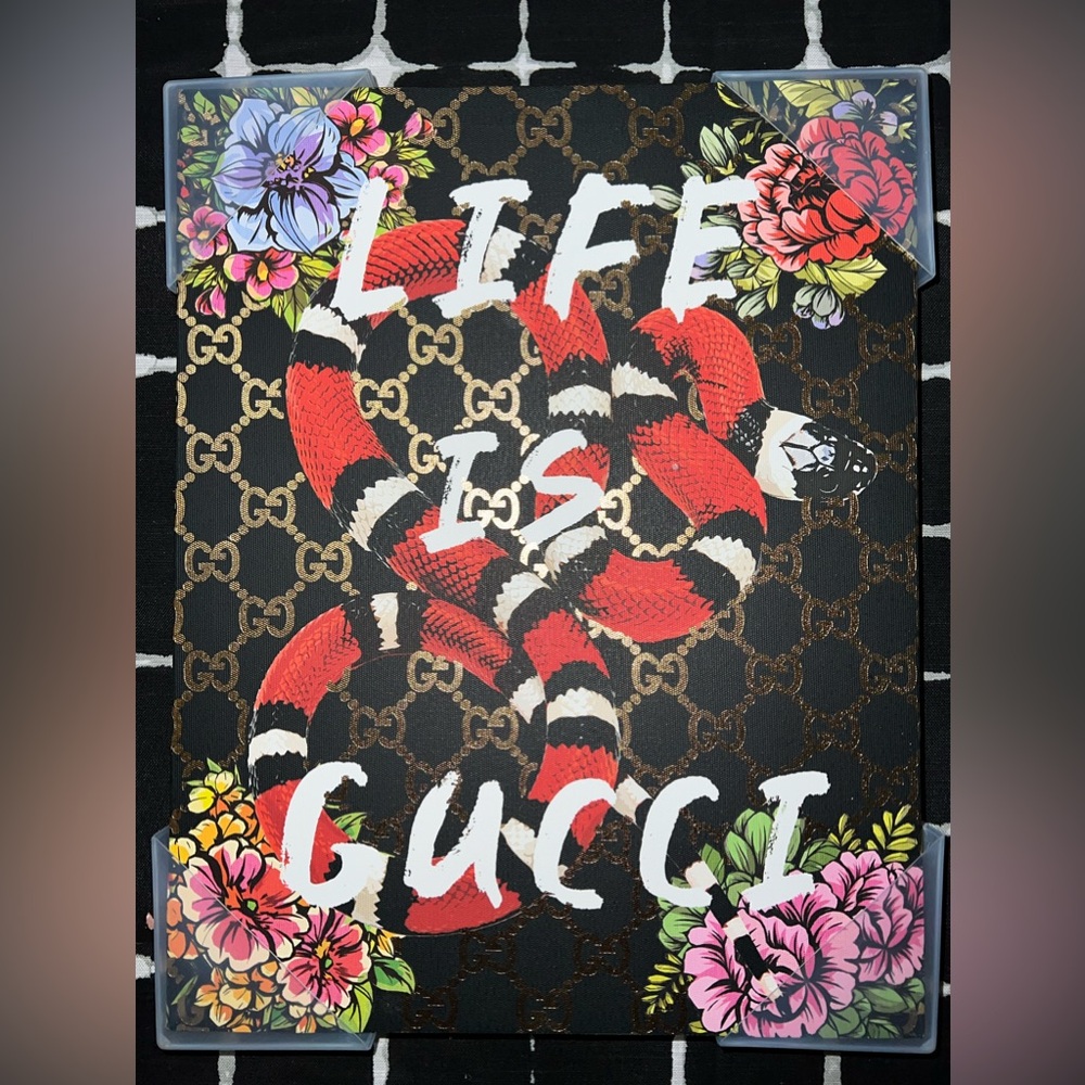 Life is Gucci Canvas Print NIP
